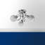Wiggs Glass Semi Flush Mount-18326655