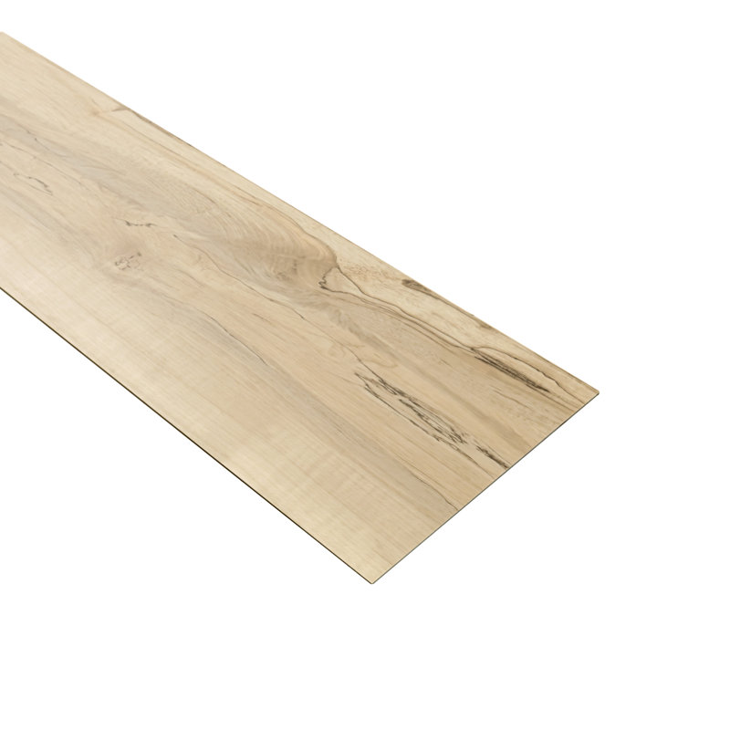 Plancher de vinyle en vinyle imperméable 9 po x 48 po Elm Harvest, Chêne des récoltes