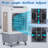 3 In 1 Portable Air Conditioner, Portable AC Unit With 4 Ice Packs For Room Up To 323 Sq.Ft, With Remote Control,White And Gray