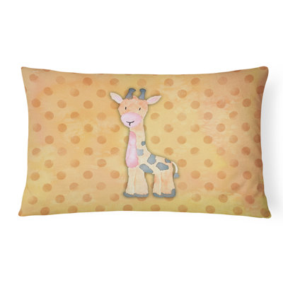 Coussin lombaire en aquarelle giraffe
