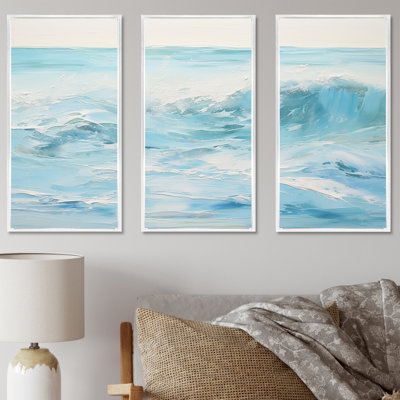 Plumlee - ensemble d'art mural vagues côtières