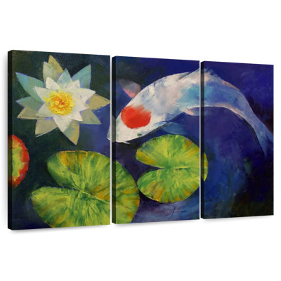 Tancho koi et nénuphar