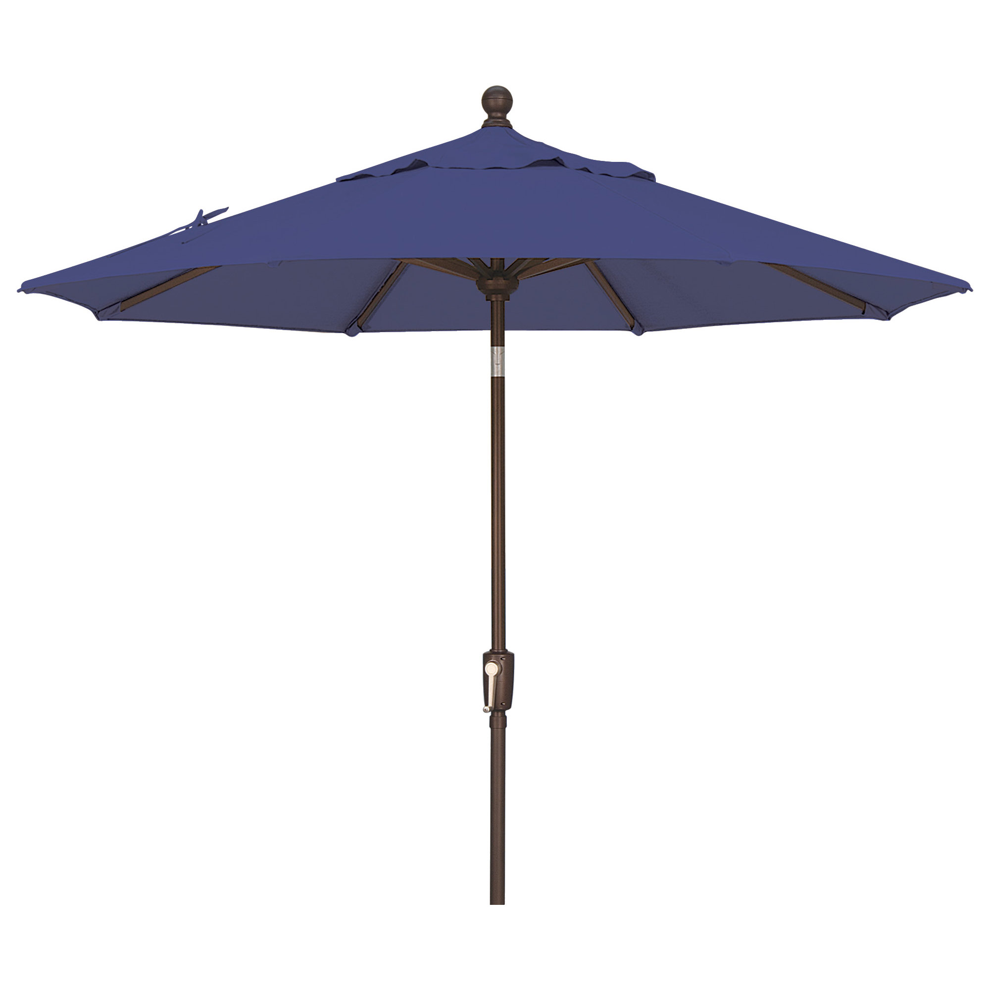 Launceston Market Umbrella, Blue Sky Solefin, Bronze, 96" H x 90" W x 90" D
