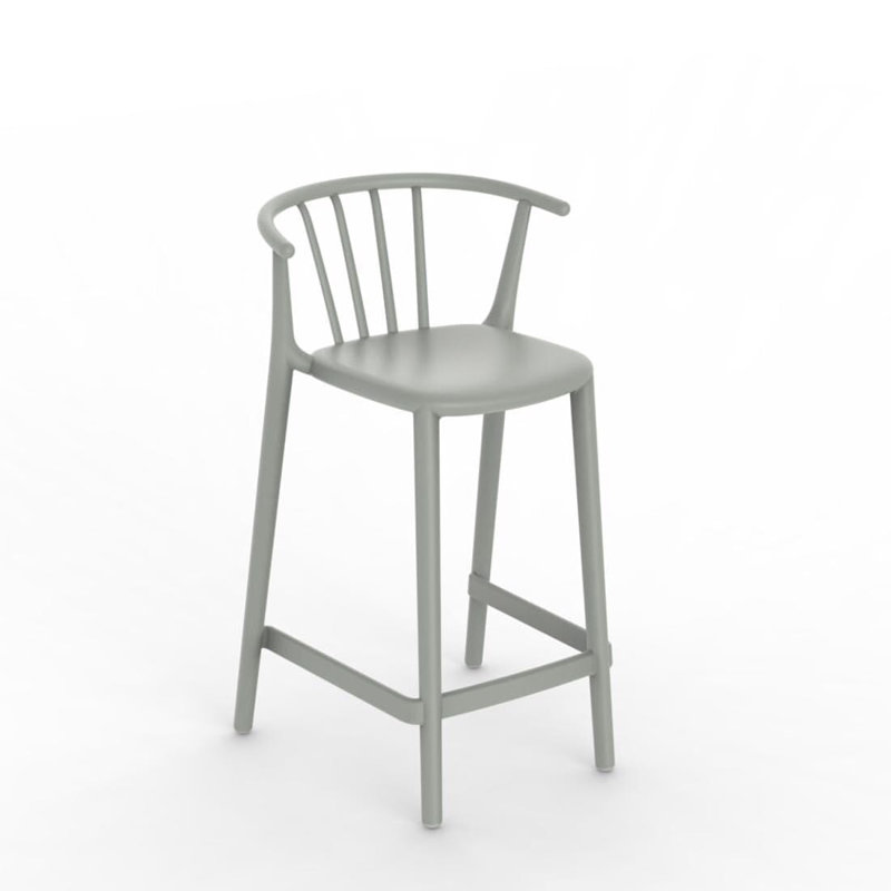 Tabouret de bar 25,79 po Woody, 4, Gris verdâtre, 25.79"