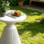 Tables de bout d'extérieur en ciment pour patio, table d'appoint de jardin, petite table d'appoint ronde moderne pour l'extérieur, tabouret de jardin en souche d'arbre pour l'intérieur et l'extérieur