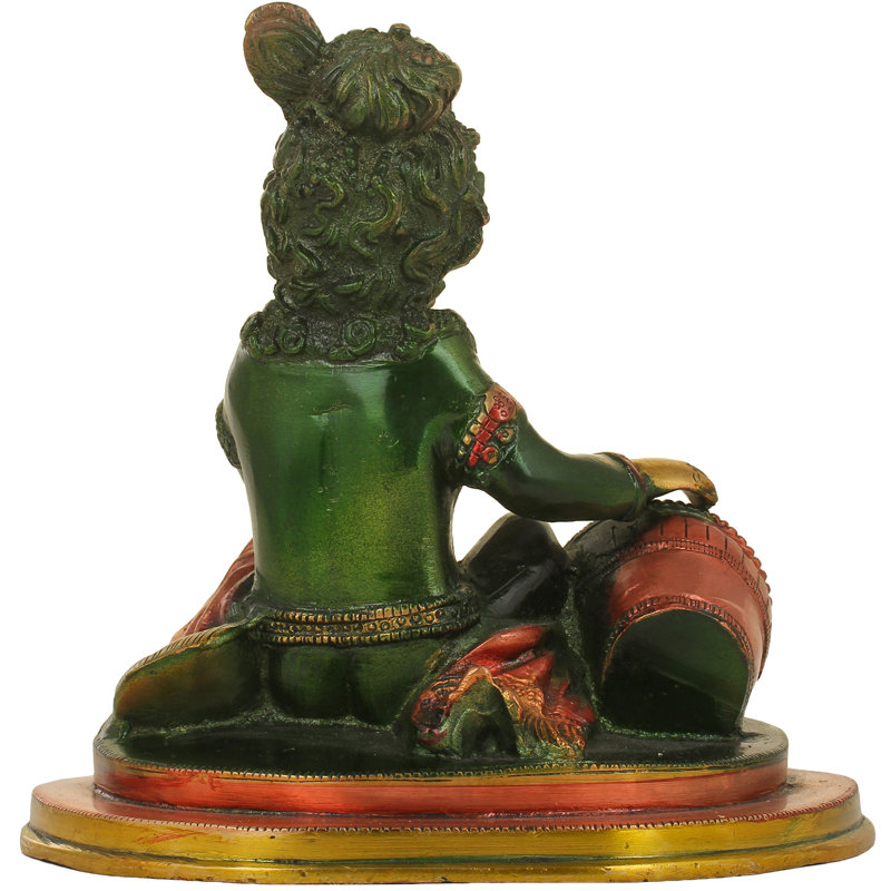 Figurine le plaisir du beurre volé, Vert foncé / or