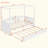 Canopy Day Bed With Twin Size Trundle-322877175