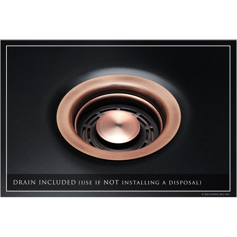 Luxury Solid Fireclay Farmhouse Sink, Antique Copper