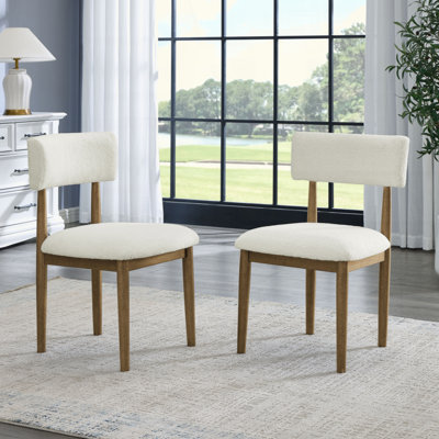 Chaises d'appoint rembourrées en tissu Sherpa