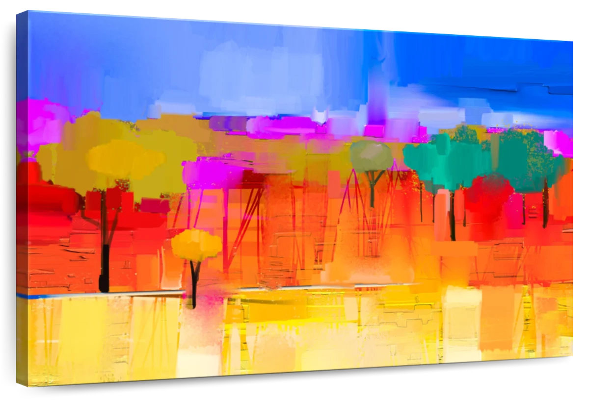 Wade Logan® Avery Colorful Spring Trees | Wayfair