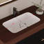 Meuble-lavabo simple autoportant noir de 91 cm (36 po) avec lavabo en céramique, dessus en pierre frittée brun chaud et 3 tiroirs