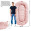Grand lit pour chien de taille humaine lavable avec housse amovible-524955816-471780009