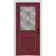 Porte d'entrée pré-montée en panneau de fibre de verre 1/2 panneau Grace Grace-343683192-343683185-343683191