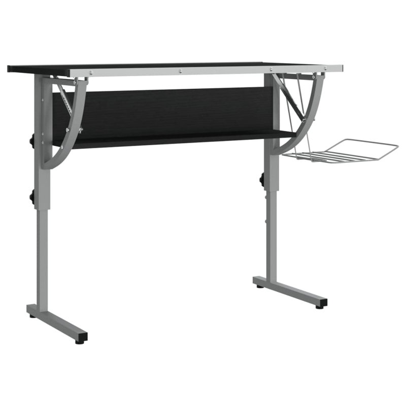 Arven Metal Base Writing Desk, Black