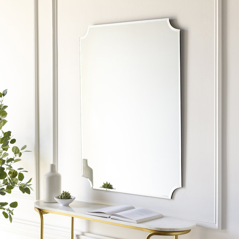 Crystalline Beveled Glass 24"x36" Frameless Rectangular Mirror