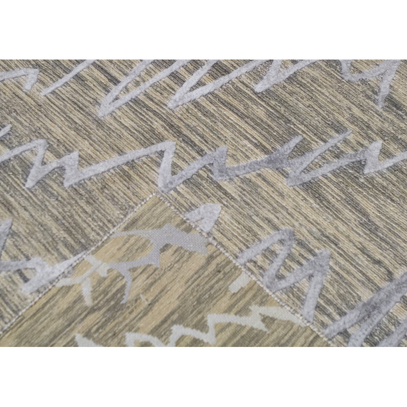Hand Woven Jute Abstract Area Rug