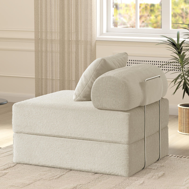 Convertible Sleeper Sofa Bed,2 In 1 Pull Out Cloud Sofa Bed,high Rebound Density Sponge Sofa, 27.6" H x 31.5" W x 39.4" D