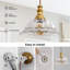 Luminaire suspendu en verre