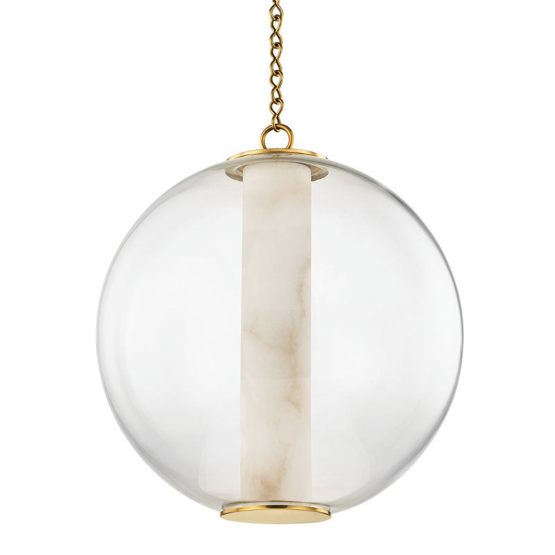 Luminaire suspendu sphère 1 lumière DEL