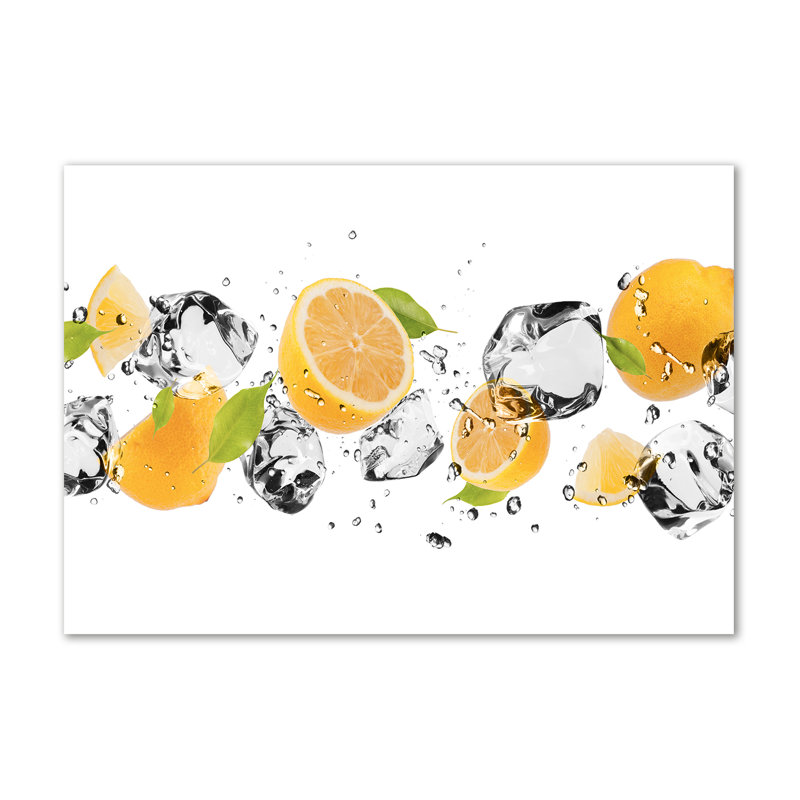Lemon And Water - Wrapped Canvas Print
