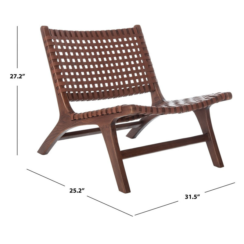 Chaise parsons Millner, Brun, Cuir cognac