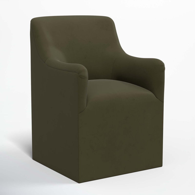 Howth 20.75'' H Upholstered Armchair, Classic Loden Velvet