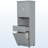 Large Storage Space Tilt-Out Laundry Hamper and Upper Storage Cabinet-105205761