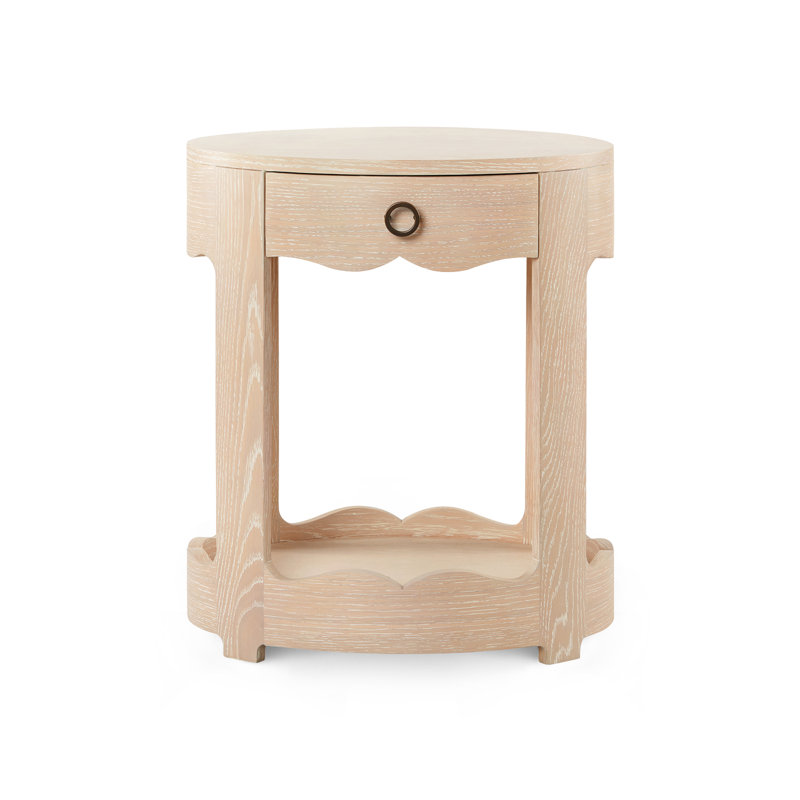 Scarlett 1-Drawer End Table, Sand