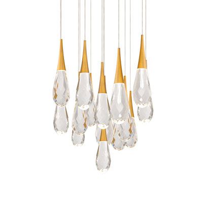 Hibiscus 15 - Light LED Pendant