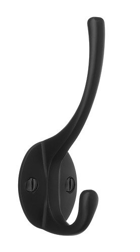 Double robe hook - black 