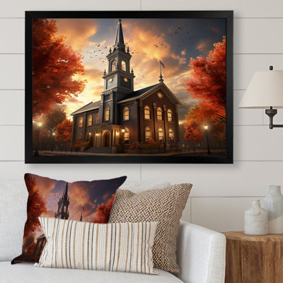 «Charme de la campagne religieuse», art mural Église
