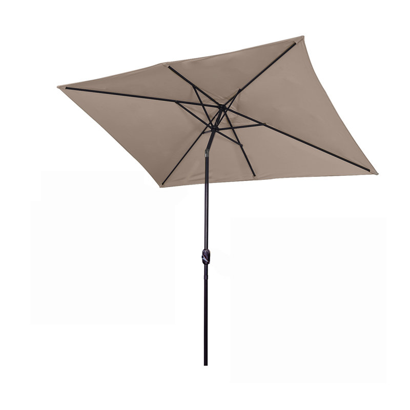 Parasol de marché rectangulaire 10 pi x 6 pi 6 po Lasky, Kaki
