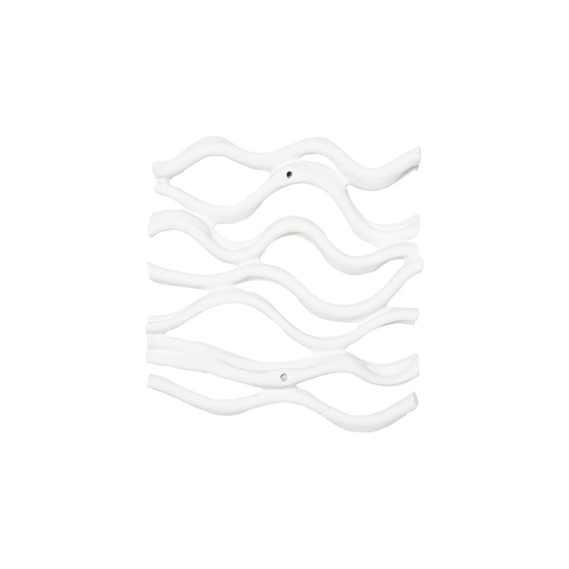 Vine Wall Tile, Matte White