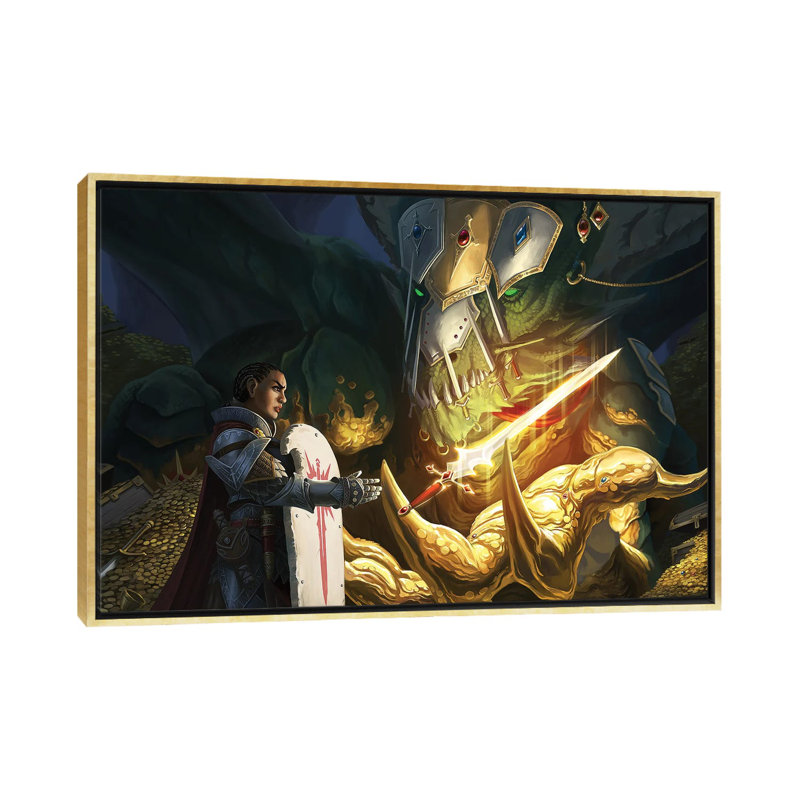 Expanded Dragons Half Page - Wall Art Print - Framed Canvas