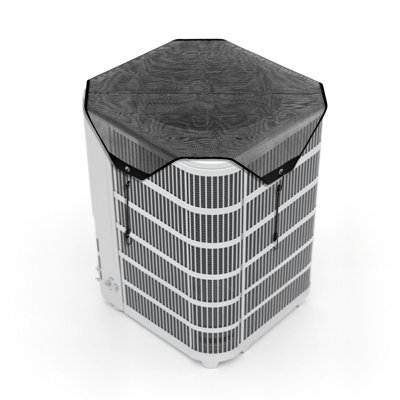 Air Conditioner Cover For Outside Units, 28 X 28 Inch Central AC Cover For Air Conditioning Unit, Top Universal Mesh Defender Tear-Resistant Easy Install For Outdoor Outside All Seasons, Black