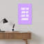 «Take The Ris Quote», impression d'art moderne minimaliste abstrait lavande-129899672