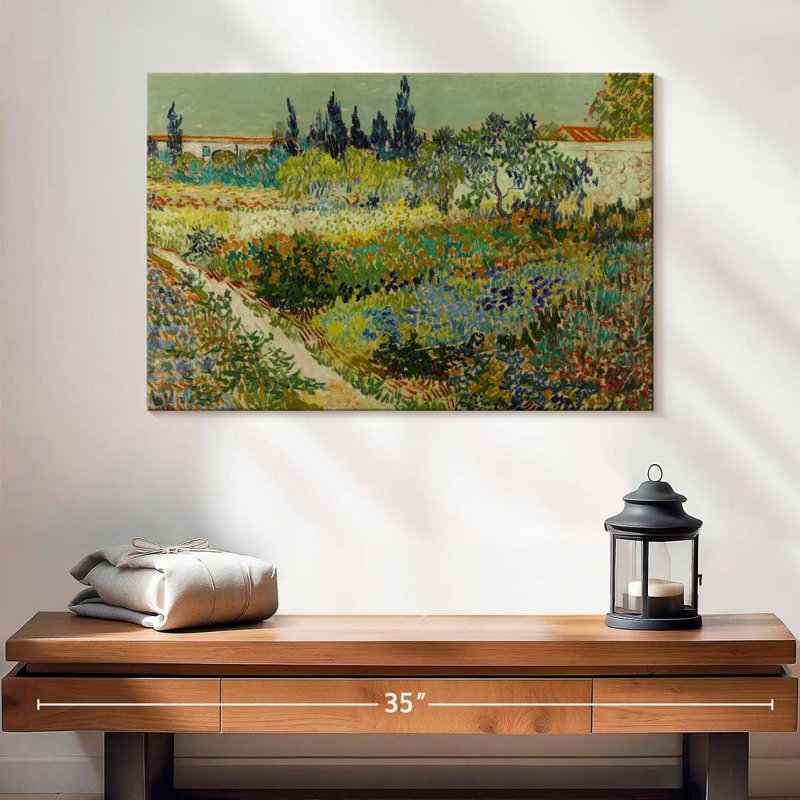 Jardin d'Alvord à Arles, H 16 po x l 24 po
