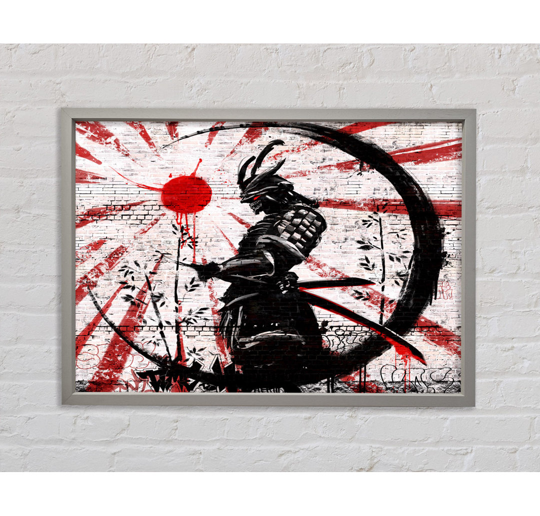 Der Samurai - Einzelner Bilderrahmen Kunstdrucke auf Leinwand