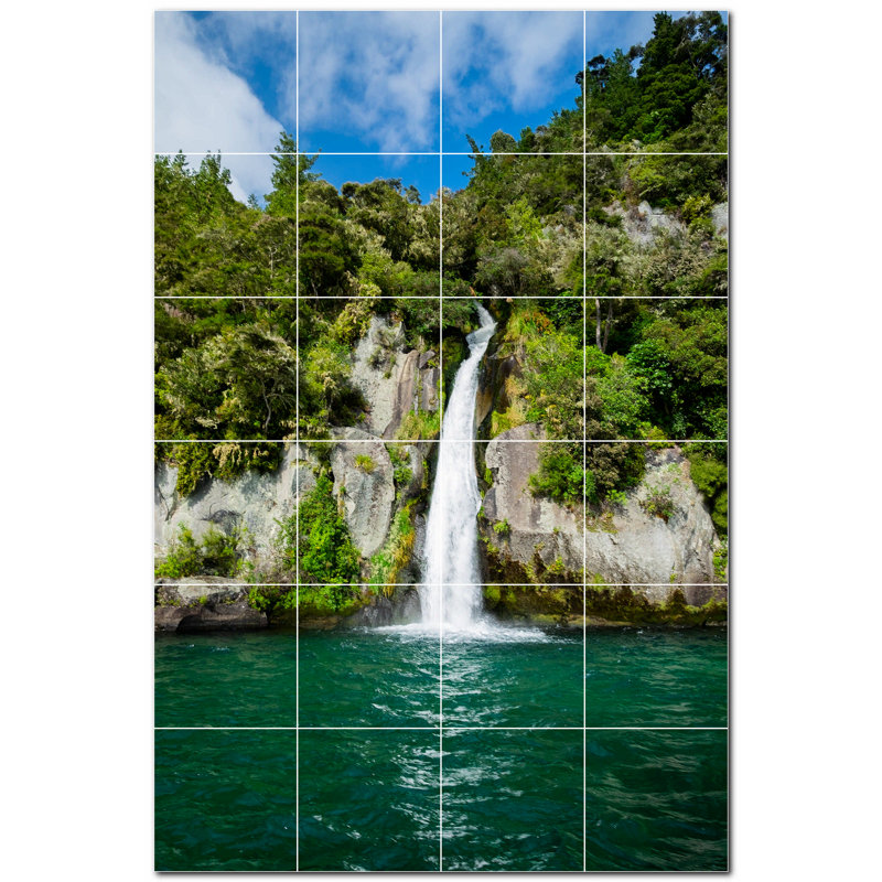 4.25 in. x 4.25 in. Ceramic Decorative Mural