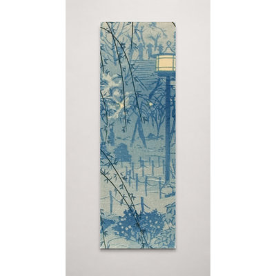 Kasumu Yube, Shinobazu Ikehata (Hazy Evening, Shinobazu Pond Bank) — Tall Canvas Wall Art