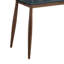 Bureau d'écriture gris Mid-Century moderne avec finition bicolore, 3 casiers, pieds en bois évasés de 43 po x 23,6 po, 34,4 po ouvert avec pieds fuselés, 23 po x 23,6 po x 34,4 po-1763233324