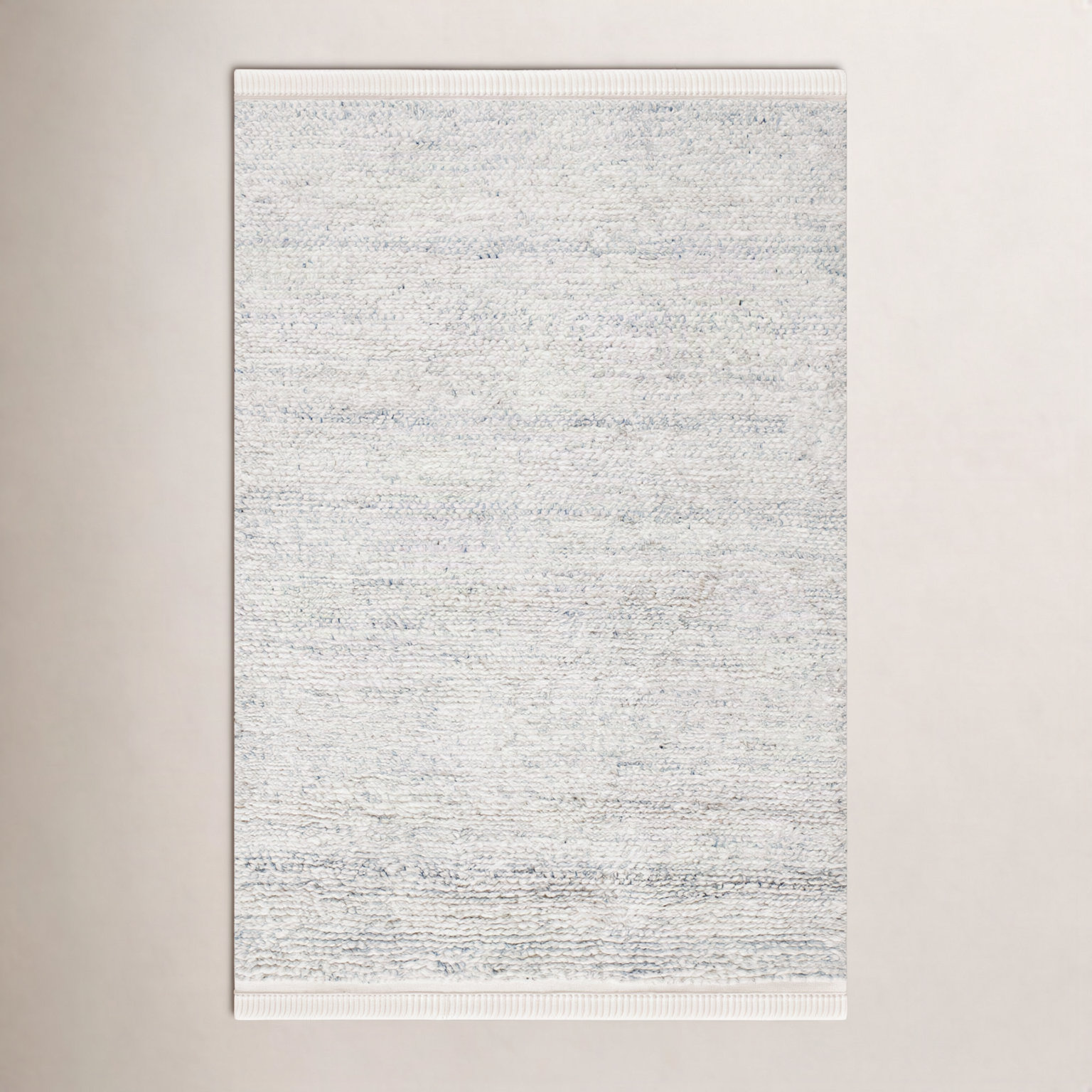Wyly Gray Handmade Wool Rug, Rectangle 4' x 6'