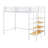 Designs Twin Metal Loft Bed With Storage Ladder-259328911