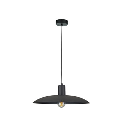 1 - Light Matte Black Dome Pendant