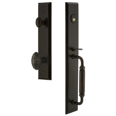 Fifth Avenue Complete Inactive Dummy Handleset with Grande Victorian Knob and Rosette