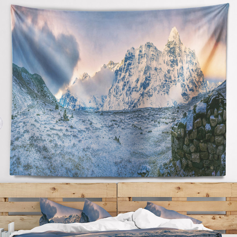 Paysage, tapisserie Kangchenjunga, H 32 po x l 39 po