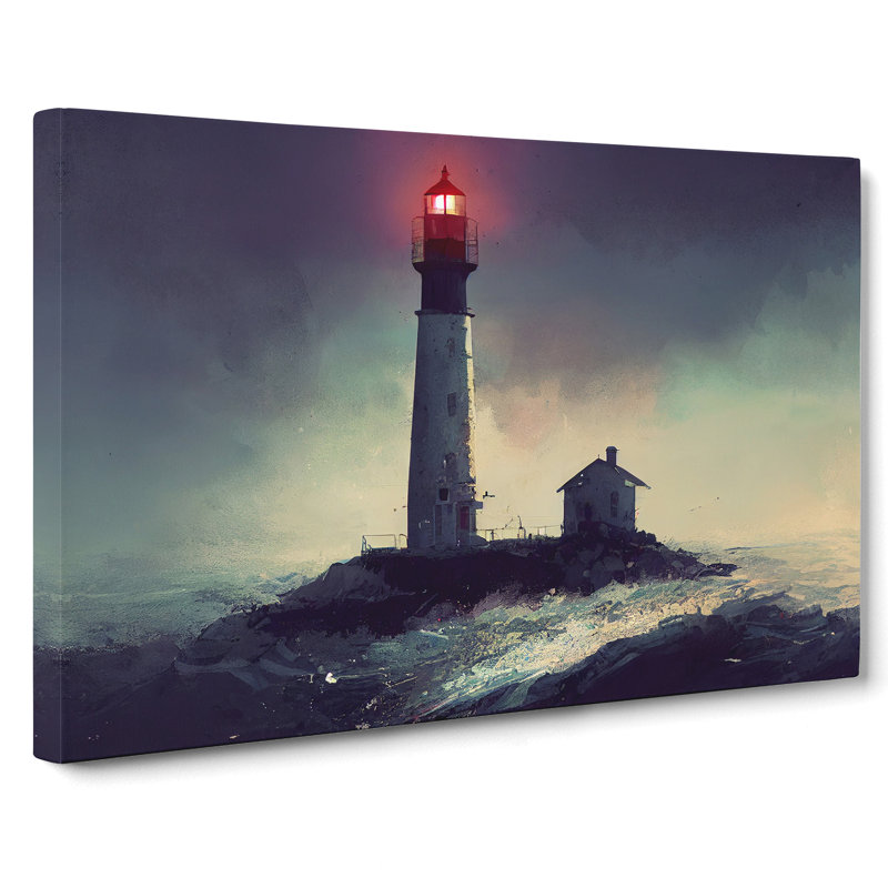 Victorious Lighthouse - Wrapped Canvas, 35cm H x 50cm W x 3cm D
