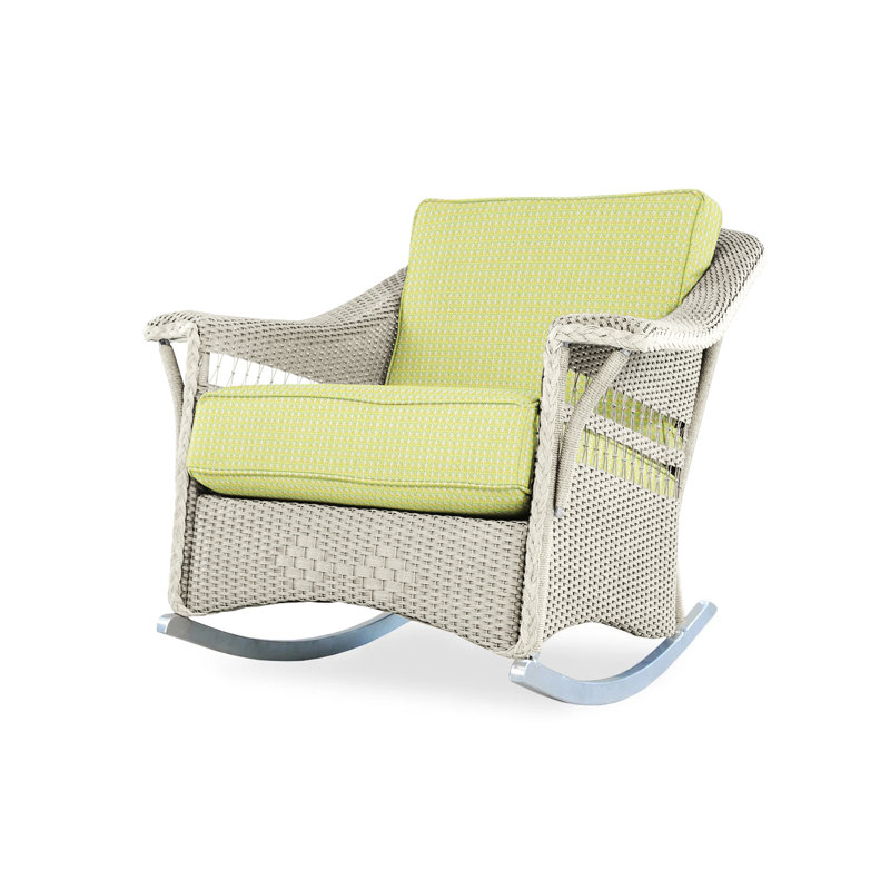 Nantucket Outdoor Rocker Chair, Linen, Callen Celadon