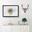 Yellow Sunflower Catching Rays in Abstract - Picture Frame Graphic Art Print-55759314-55759313