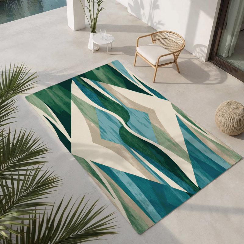Starshade Dreams Indoor And Outdoor Area Rug, Rectangle 4' x 6'